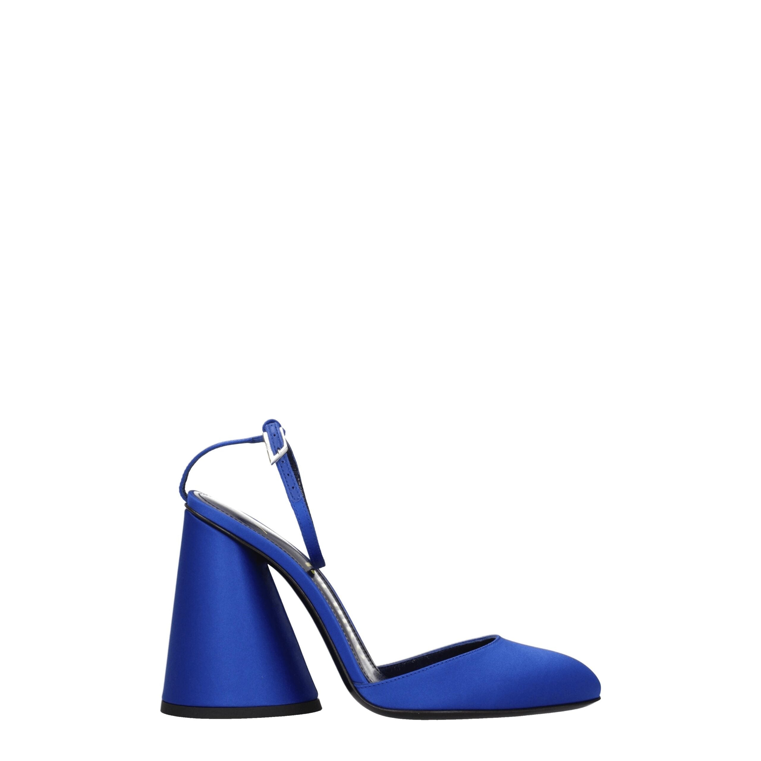 The Attico Blue Satin Sandal